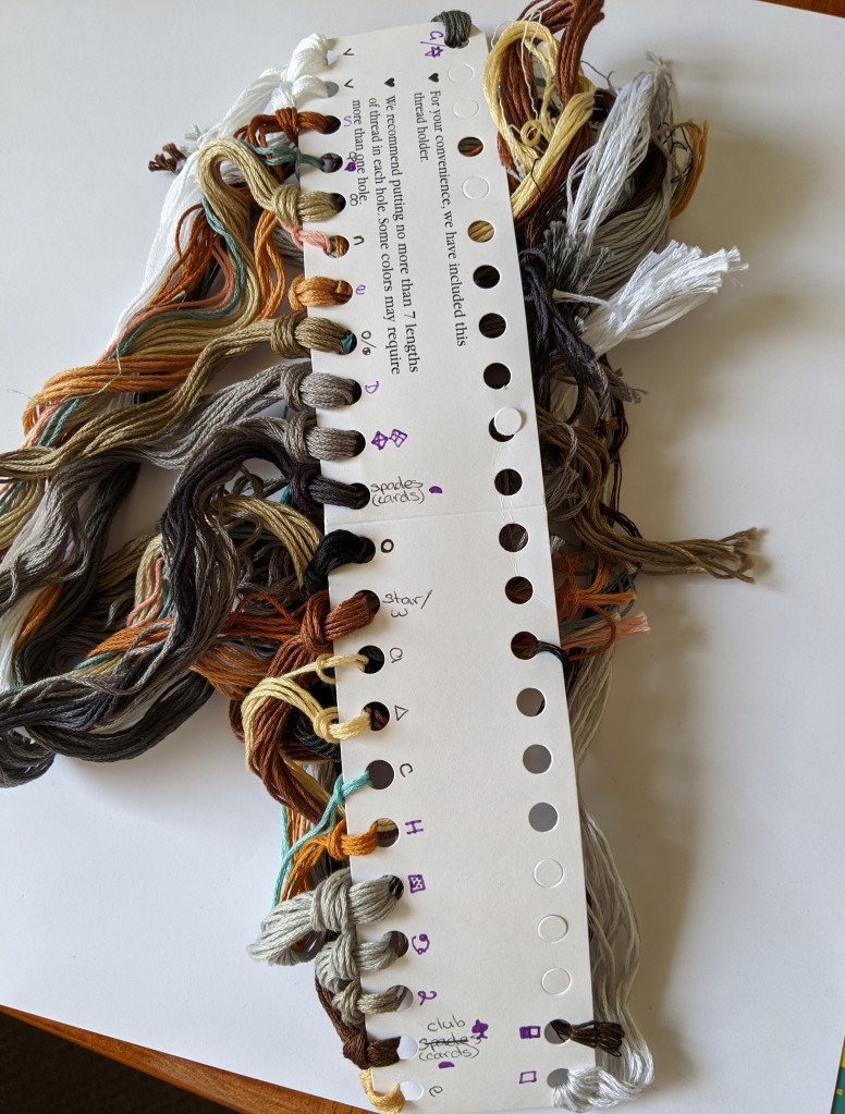 How to organize embroidery floss and wind on floss bobbins 